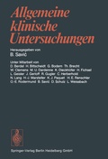 Cover: Allgemeine klinische Untersuchungen - Springer