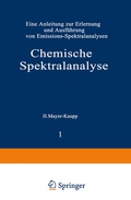 Cover: Chemische Spektralanalyse - Springer