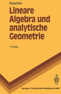 Abbildung von: Lineare Algebra und analytische Geometrie - Springer