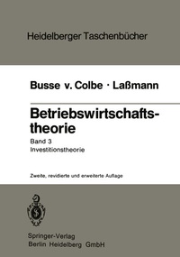 Enlarge image Cover: Betriebswirtschaftstheorie - Springer