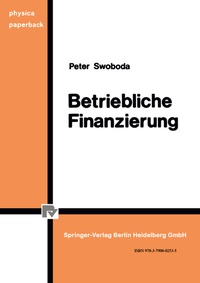 Abbildung von: Betriebliche Finanzierung - Physica