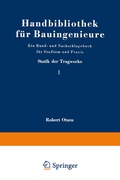 Cover: Statik der Tragwerke - Springer