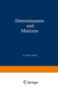 Abbildung von: Determinanten und Matrizen - Springer
