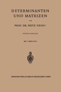 Abbildung von: Determinanten und Matrizen - Springer