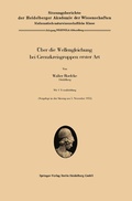 Cover: &Uuml;ber die Wellengleichung bei Grenzkreisgruppen erster Art - Springer