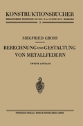 Cover: Berechnung und Gestaltung von Metallfedern - Springer