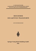 Cover: Biochemie des Aktiven Transports - Springer