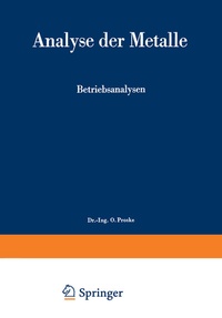 Abbildung von: Analyse der Metalle - Springer