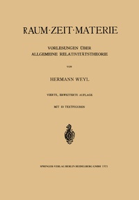 Abbildung von: Raum, Zeit, Materie - Springer