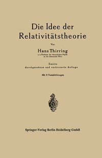 Abbildung von: Die Idee der Relativitätstheorie - Springer