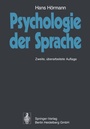 Cover: Psychologie der Sprache - Springer
