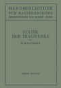Cover: Statik der Tragwerke - Springer