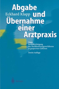 Abbildung von: Abgabe und Übernahme einer Arztpraxis - Springer