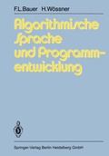 Cover: Algorithmische Sprache und Programmentwicklung - Springer