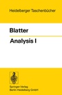 Cover: Analysis I - Springer