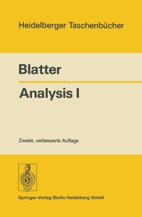 Enlarge image Cover: Analysis I - Springer