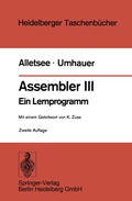Cover: Assembler III - Springer