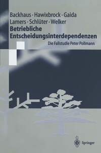Enlarge image Cover: Betriebliche Entscheidungsinterdependenzen - Springer