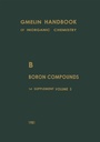Cover: B Boron Compounds - Springer