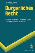 Cover: B&uuml;rgerliches Recht - Springer