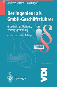 Abbildung von: Der Ingenieur als GmbH-Geschäftsführer - Springer