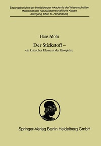 Abbildung von: Der Stickstoff - Springer