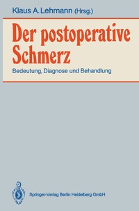 Abbildung von: Der postoperative Schmerz - Springer