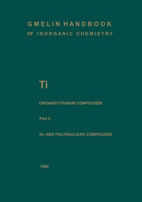 Enlarge image Cover: Di- and Polynuclear Compounds 5 - Springer