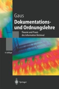 Abbildung von: Dokumentations- und Ordnungslehre - Springer