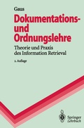 Cover: Dokumentations- und Ordnungslehre - Springer