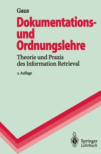 Abbildung von: Dokumentations- und Ordnungslehre - Springer