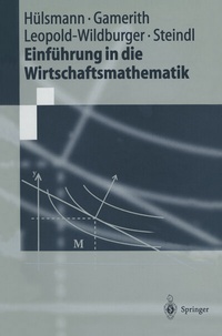 Abbildung von: Einführung in die Wirtschaftsmathematik - Springer