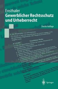 Abbildung von: Gewerblicher Rechtsschutz und Urheberrecht - Springer
