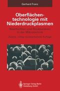 Cover: Oberfl&auml;chentechnologie mit Niederdruckplasmen - Springer