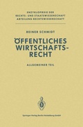 Cover: &Ouml;ffentliches Wirtschaftsrecht - Springer