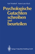 Cover: Psychologische Gutachten schreiben und beurteilen - Springer