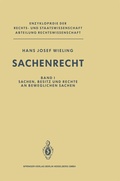 Cover: Sachenrecht - Springer