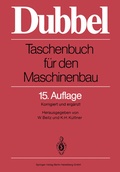 Cover: Dubbel: Taschenbuch f&uuml;r den Maschinenbau - Springer