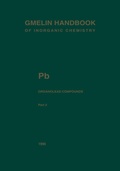 Cover: Pb Organolead Compounds - Springer