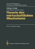 Cover: Theorie des wirtschaftlichen Wachstums - Springer