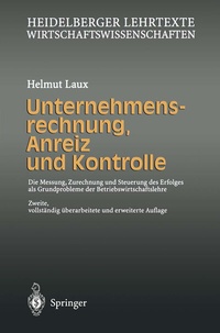 Abbildung von: Unternehmensrechnung, Anreiz und Kontrolle - Springer