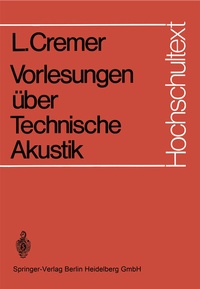 Abbildung von: Vorlesungen über Technische Akustik - Springer
