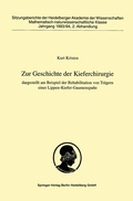 Cover: Zur Geschichte der Kieferchirurgie - Springer