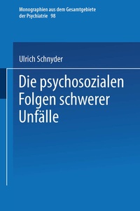 Abbildung von: Die psychosozialen Folgen schwerer Unfälle - Steinkopff