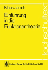 Abbildung von: Einführung in die Funktionentheorie - Springer