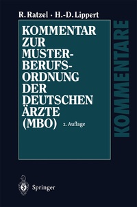 Abbildung von: Kommentar zur Musterberufsordnung der deutschen Ärzte (MBO) - Springer