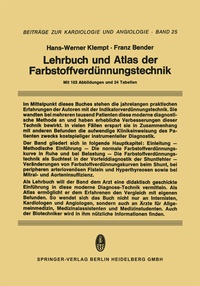 Abbildung von: Lehrbuch und Atlas der Farbstoffverdünnungstechnik - Steinkopff