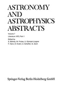 Cover: Literature 1972, Part 1 - Springer