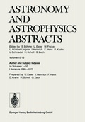 Cover: Author and Subject Indexes to Volumes 1-10 Literature 1969-1973 - Springer