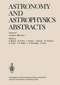 Cover: Astronomy and Astrophysics Abstracts - Springer